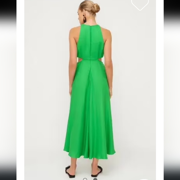 Entro Green Cut Out Maxi Dress - Picture 2 of 4